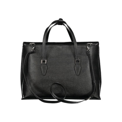 Black Polyurethane Women's Bag