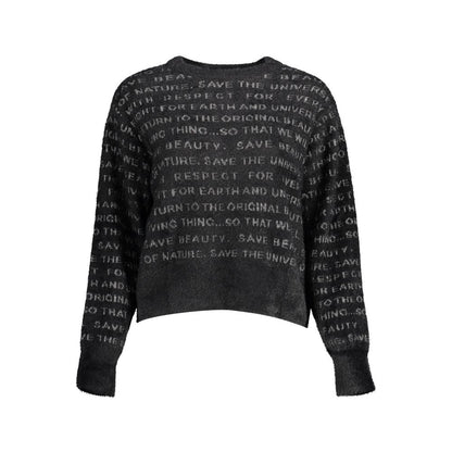 Black Polyester Sweater