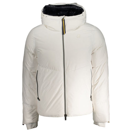 White Polyester Men Jacket