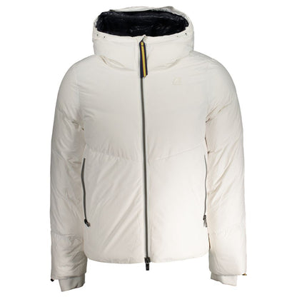 White Polyester Men Jacket