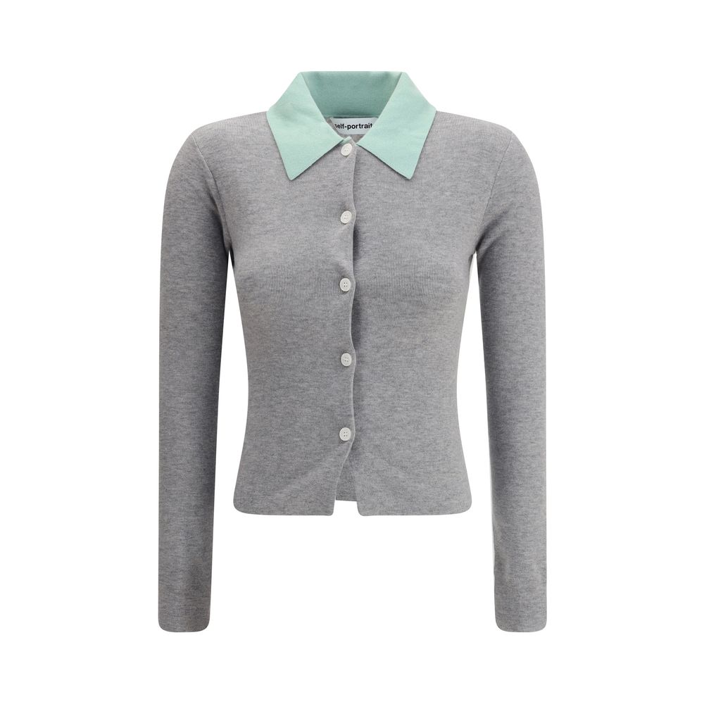 Gray Merino Wool Cardigan