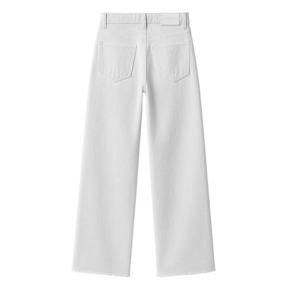 White Cotton Women Jeans