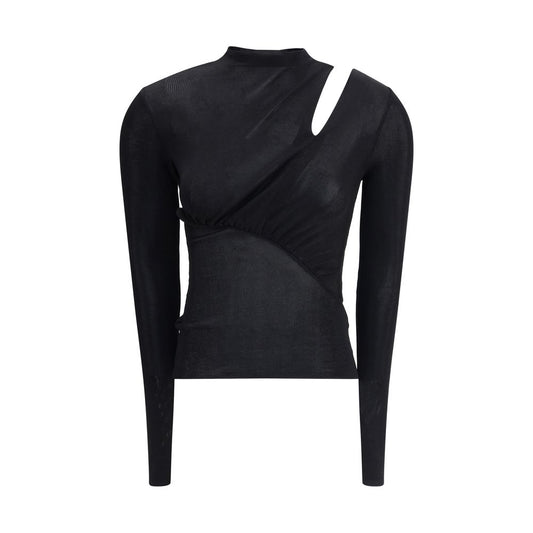 Black Viscose Top