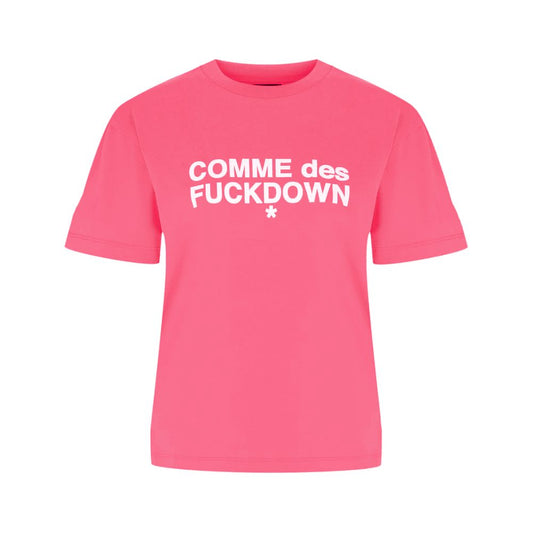 Pink Cotton Women T-Shirt