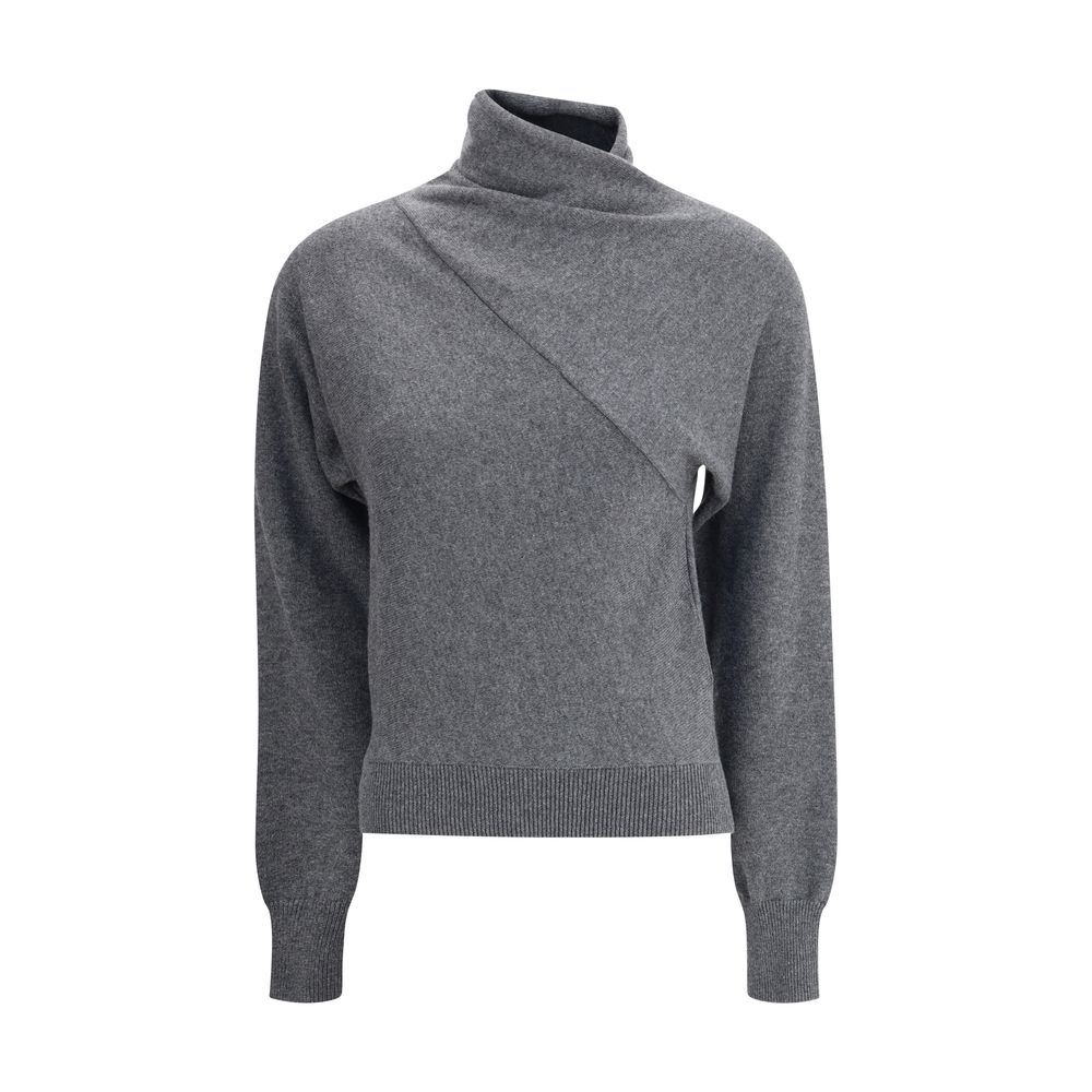 Gray Cashmere Turtleneck