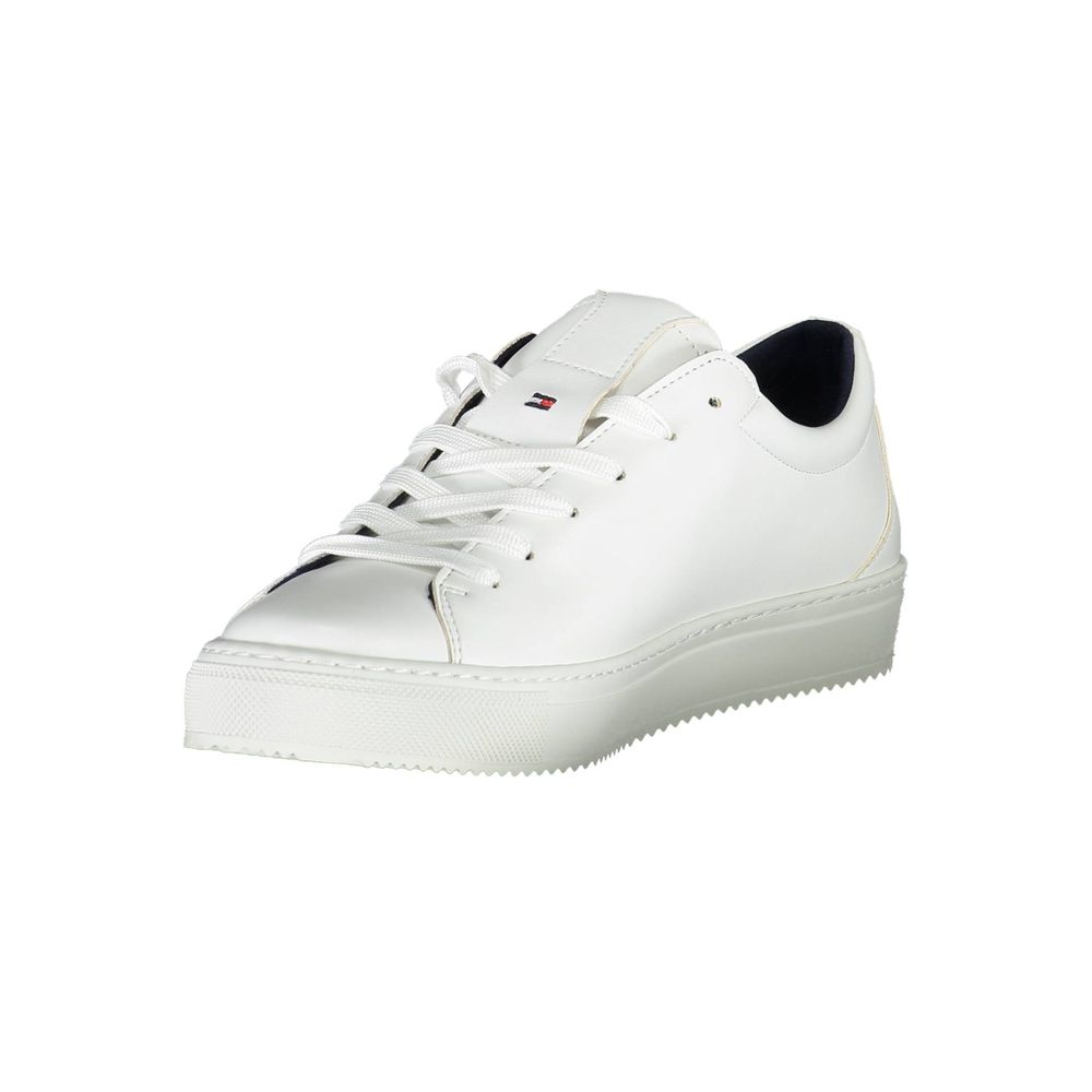 White Synthetic Sneaker