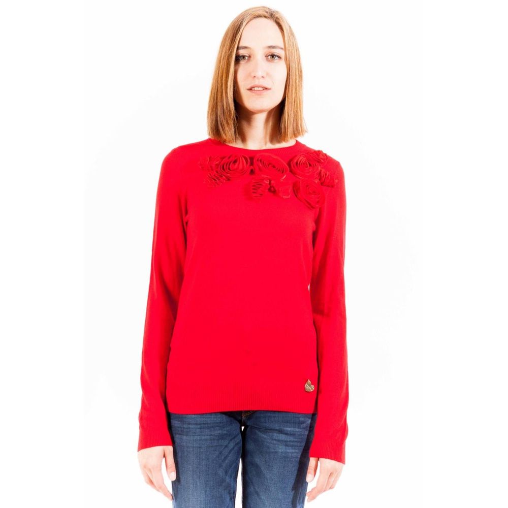 Red Polyester Sweater