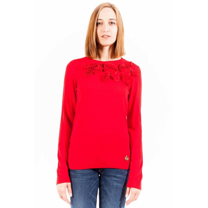 Red Polyester Sweater