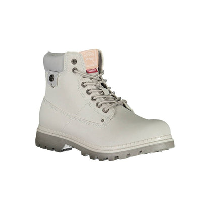 Gray Polyester Women Boot