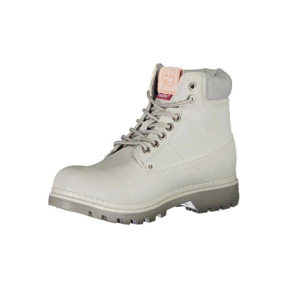 Gray Polyester Women Boot