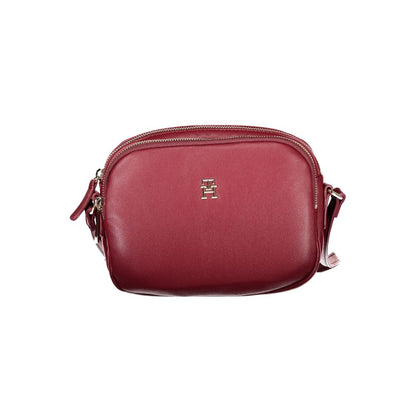 Red Polyester Handbag