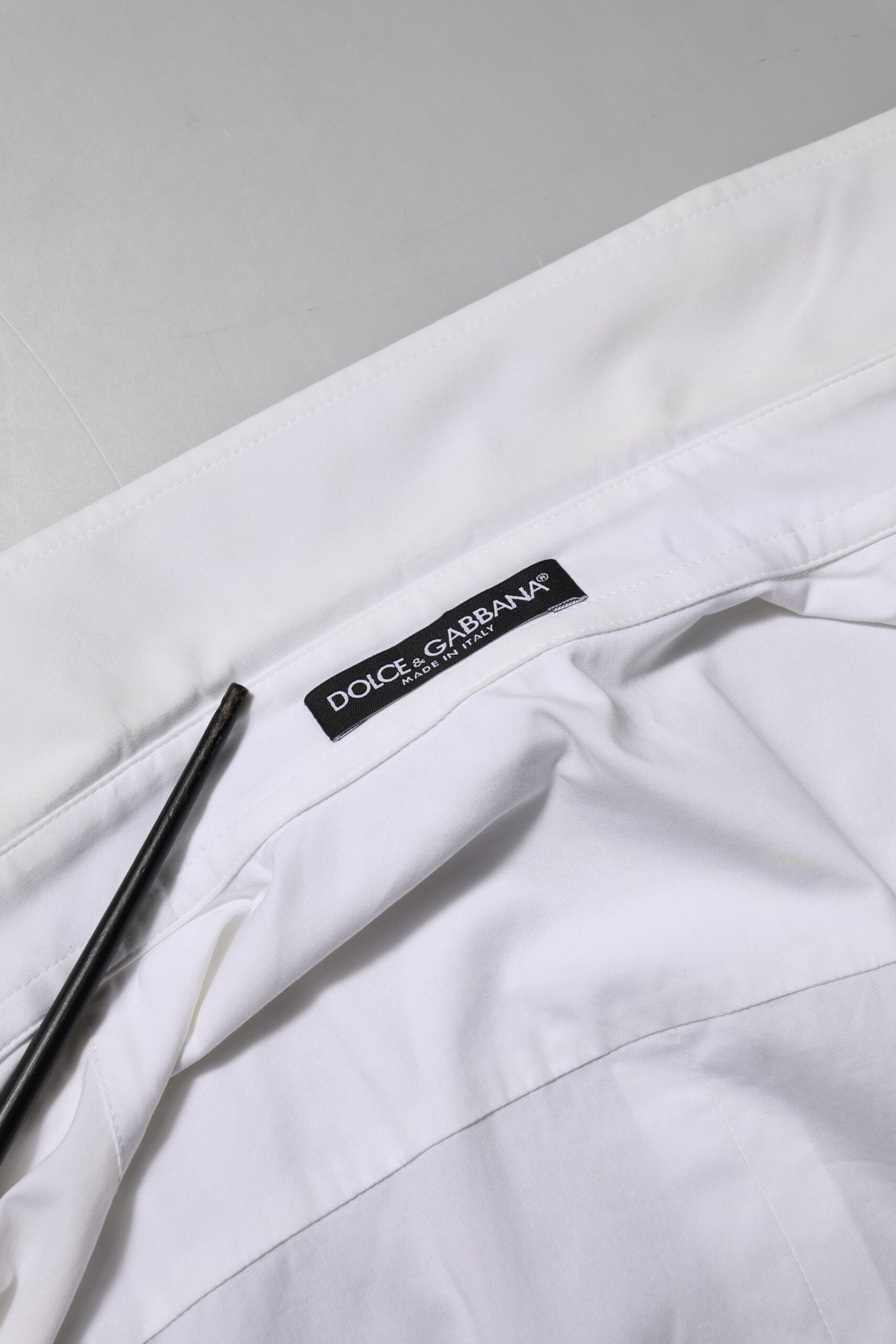 White Cotton Collared Long Sleeves Top Shirt