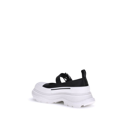 Black Rubber Ballet Flats
