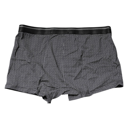 Gray Printed Cotton Boxer Short Underwear