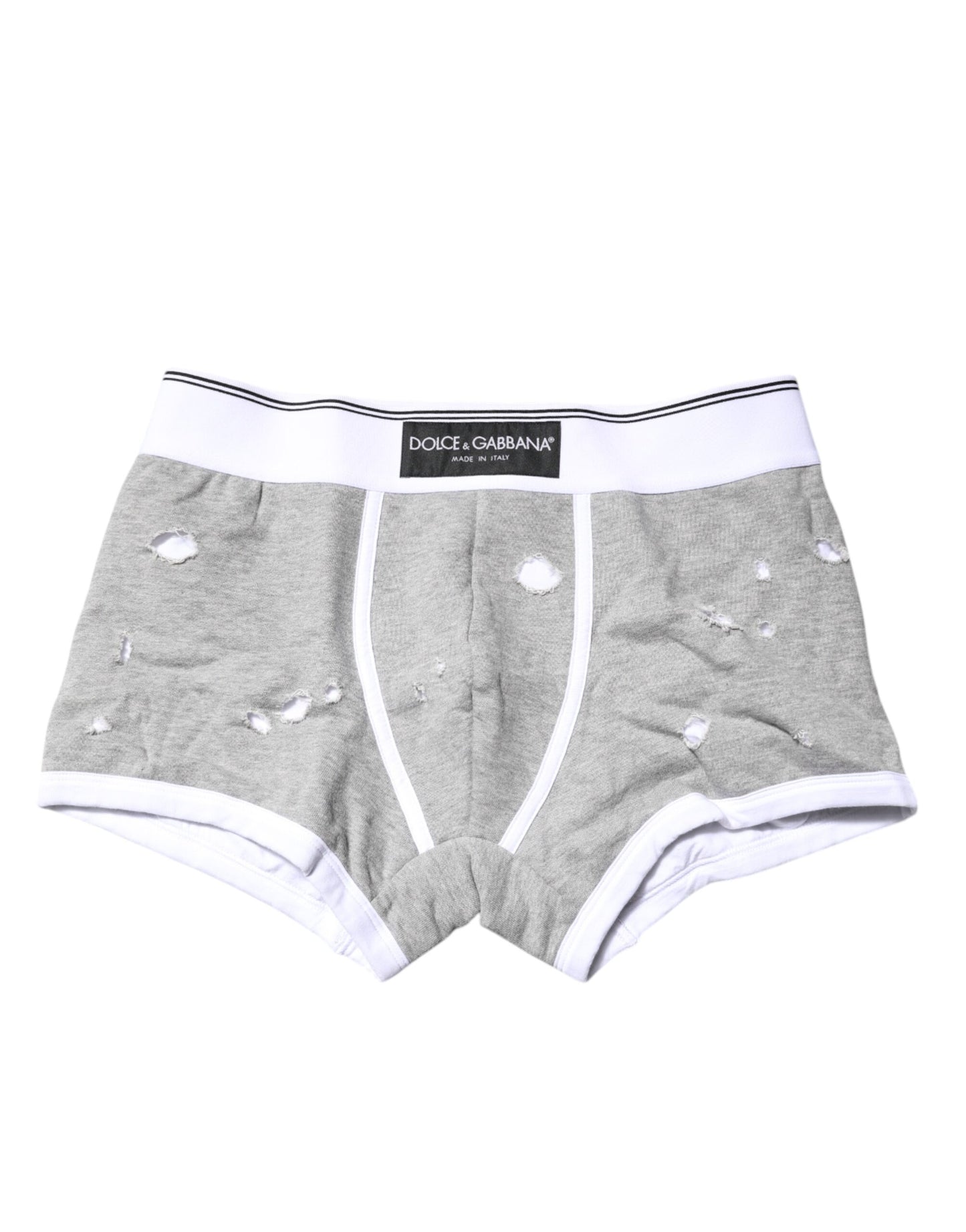 Gray Cotton Stretch Regular Boxer Underwear