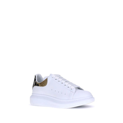 White Calf Leather Bos Taurus Platform Sneakers