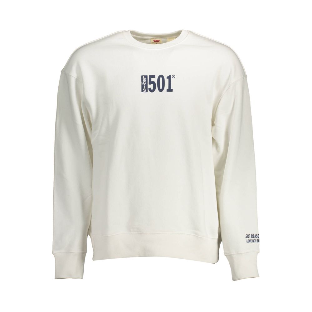 White Cotton Men Sweater