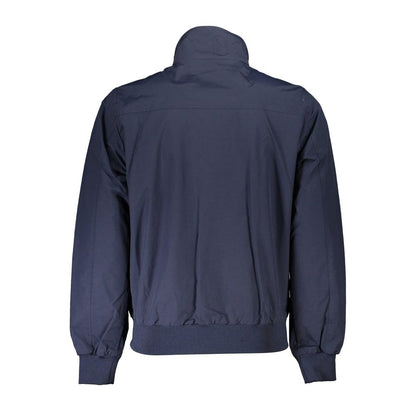 Blue Polyamide Men Jacket