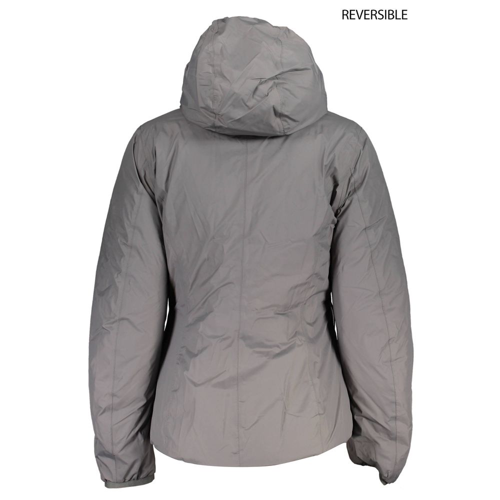 Gray Polyamide Jackets & Coat