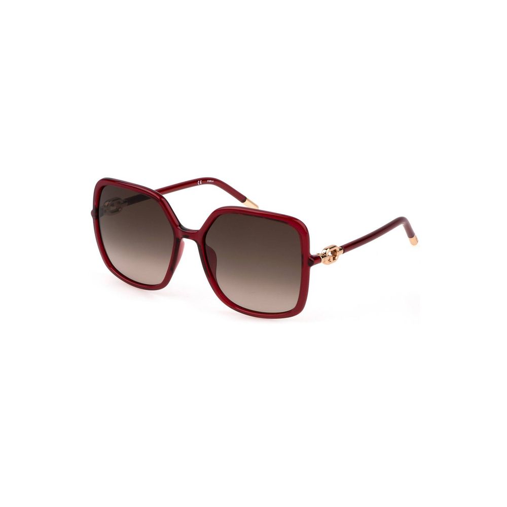 Red Polycarbonate Women Sunglasses