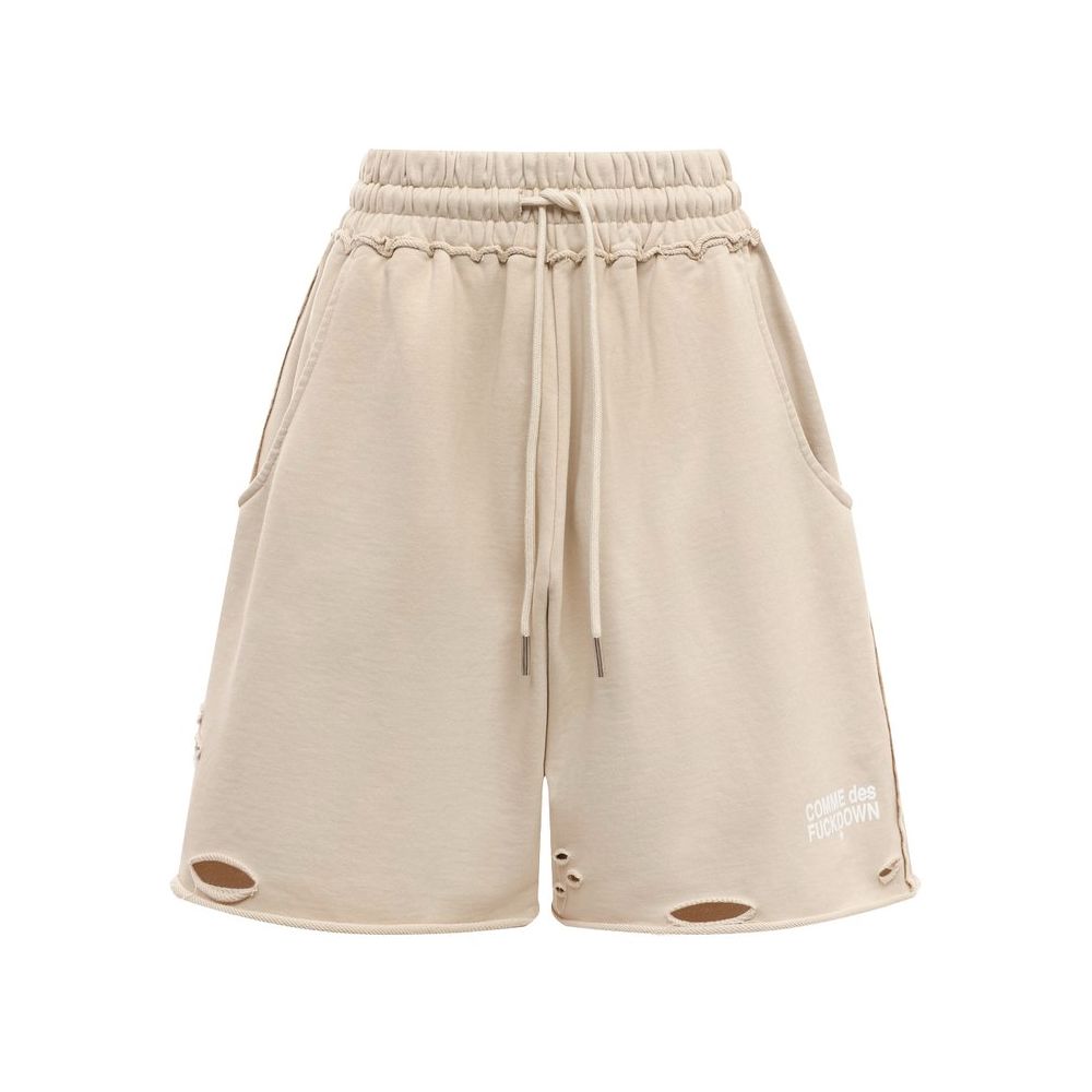 Beige Cotton Short