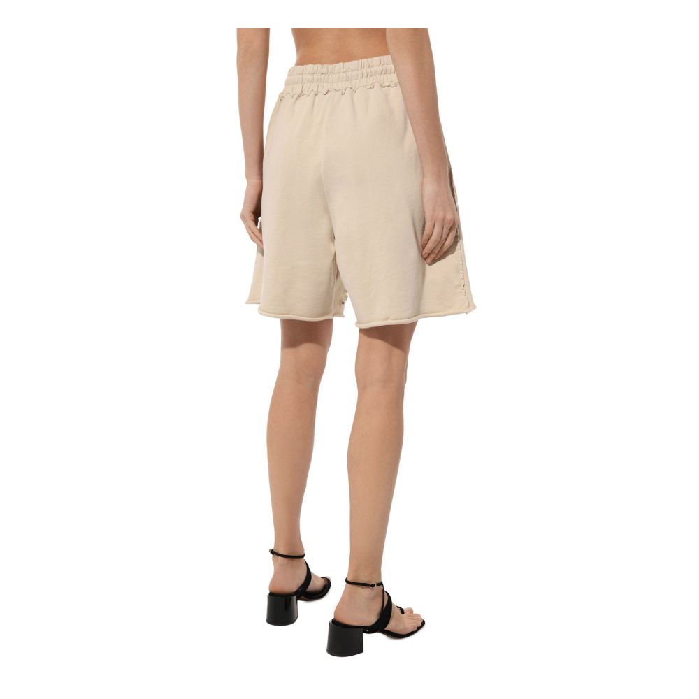 Beige Cotton Short