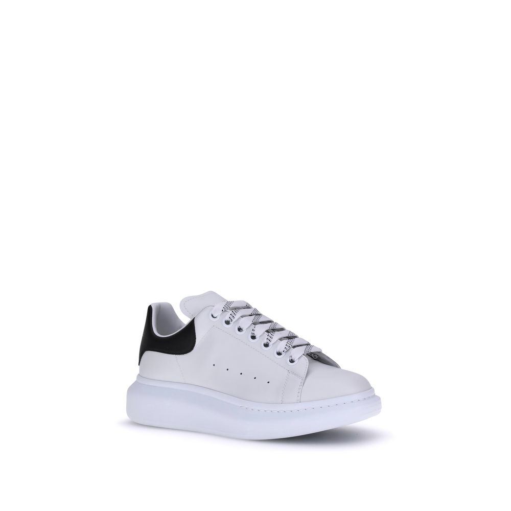 White Calf Leather Bos Taurus Platform Sneakers
