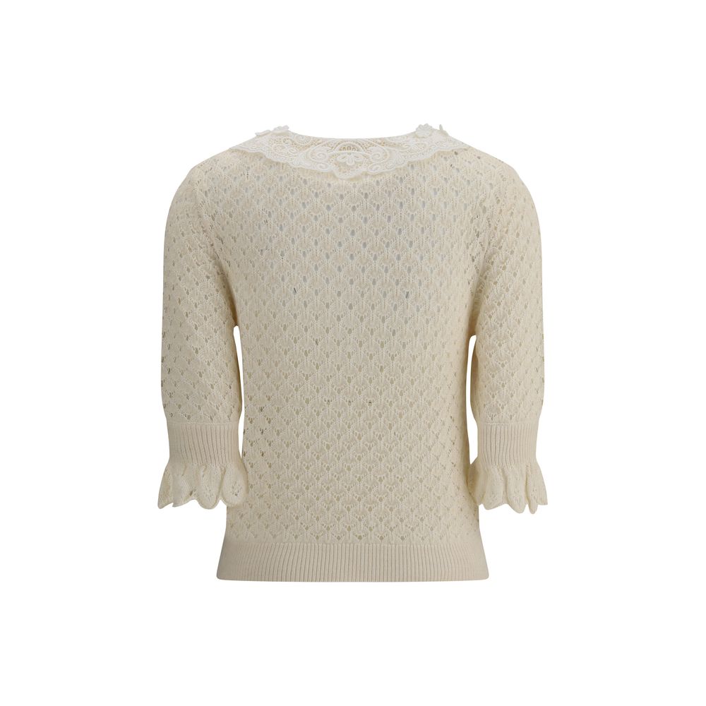 Cream Cotton Sweatshirt