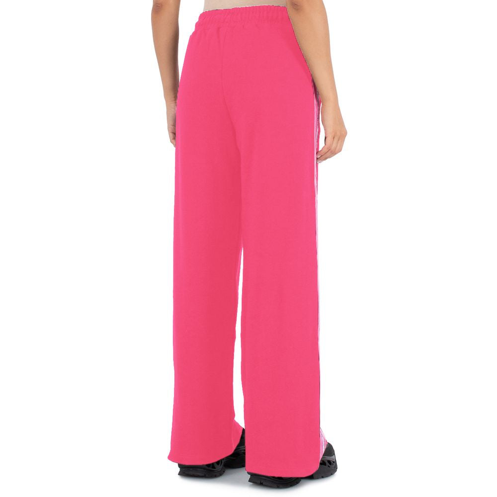 Pink Cotton Women Palazzo Pants