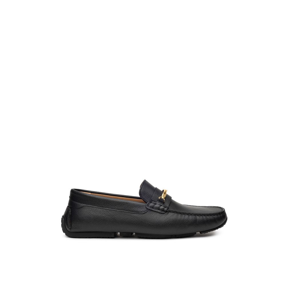 Black Leather Moccassin