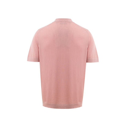Pink Cotton Polo Shirt