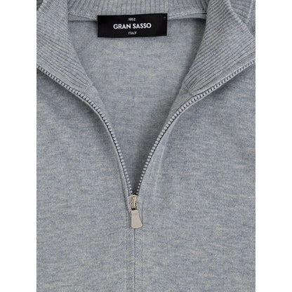 Gray Cotton Cardigan