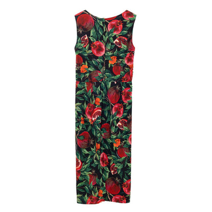 Bicolor Viscose Long Dress