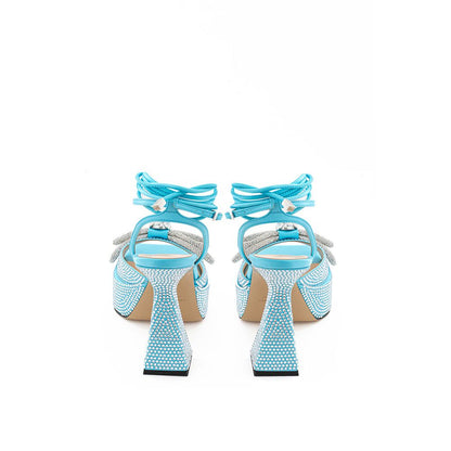 Blue Leather Platform