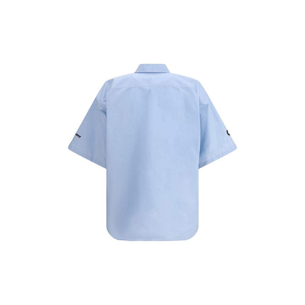 Light Blue Cotton Shortsleeve Shirt