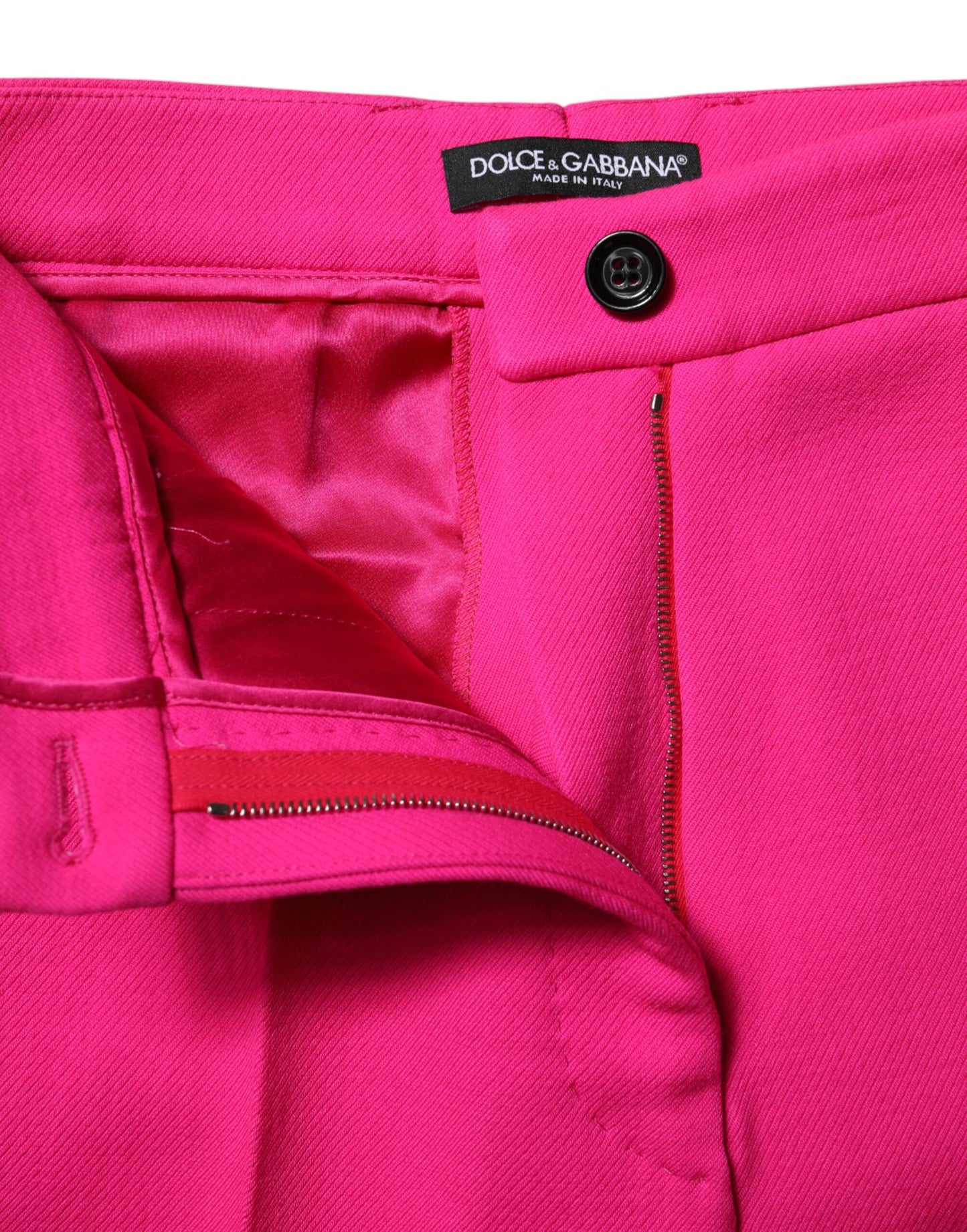 Fuchsia Pink HighWaist Tapered Trouser Pants
