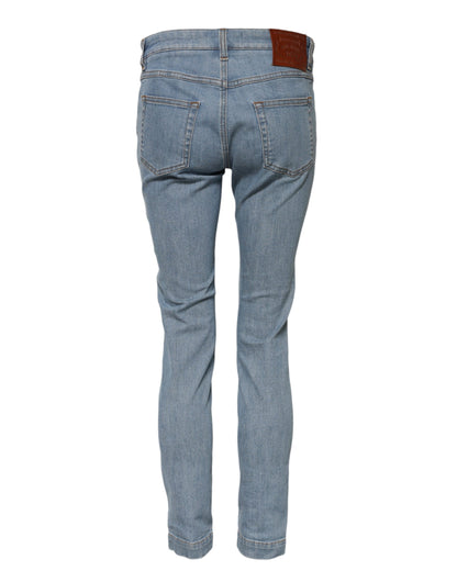 Blue Cotton PRETTY MidWaist Skinny Denim Jeans