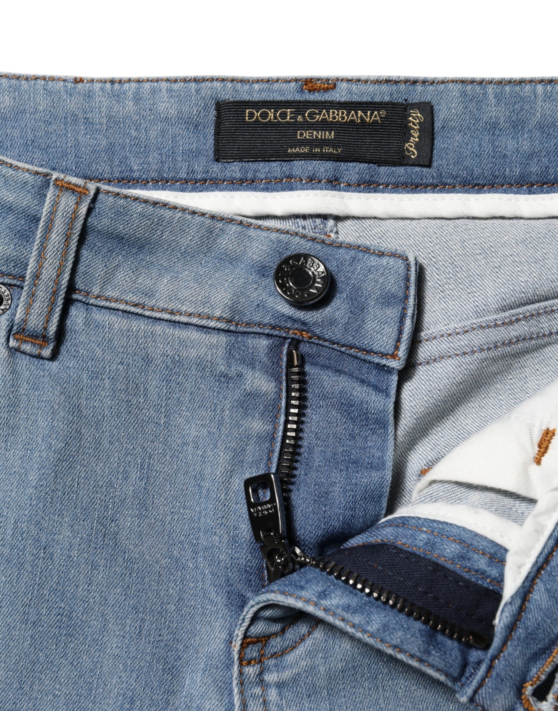 Blue Cotton PRETTY MidWaist Skinny Denim Jeans