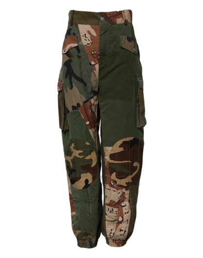 Multicolor Camouflage Cargo Pants
