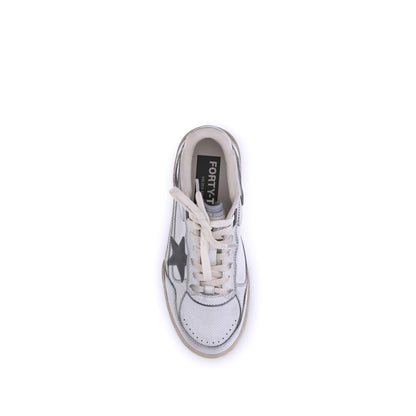White Rubber Low Top Sneakers