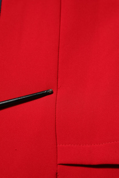 Red Above Knee Long Sleeves Sheath Dress