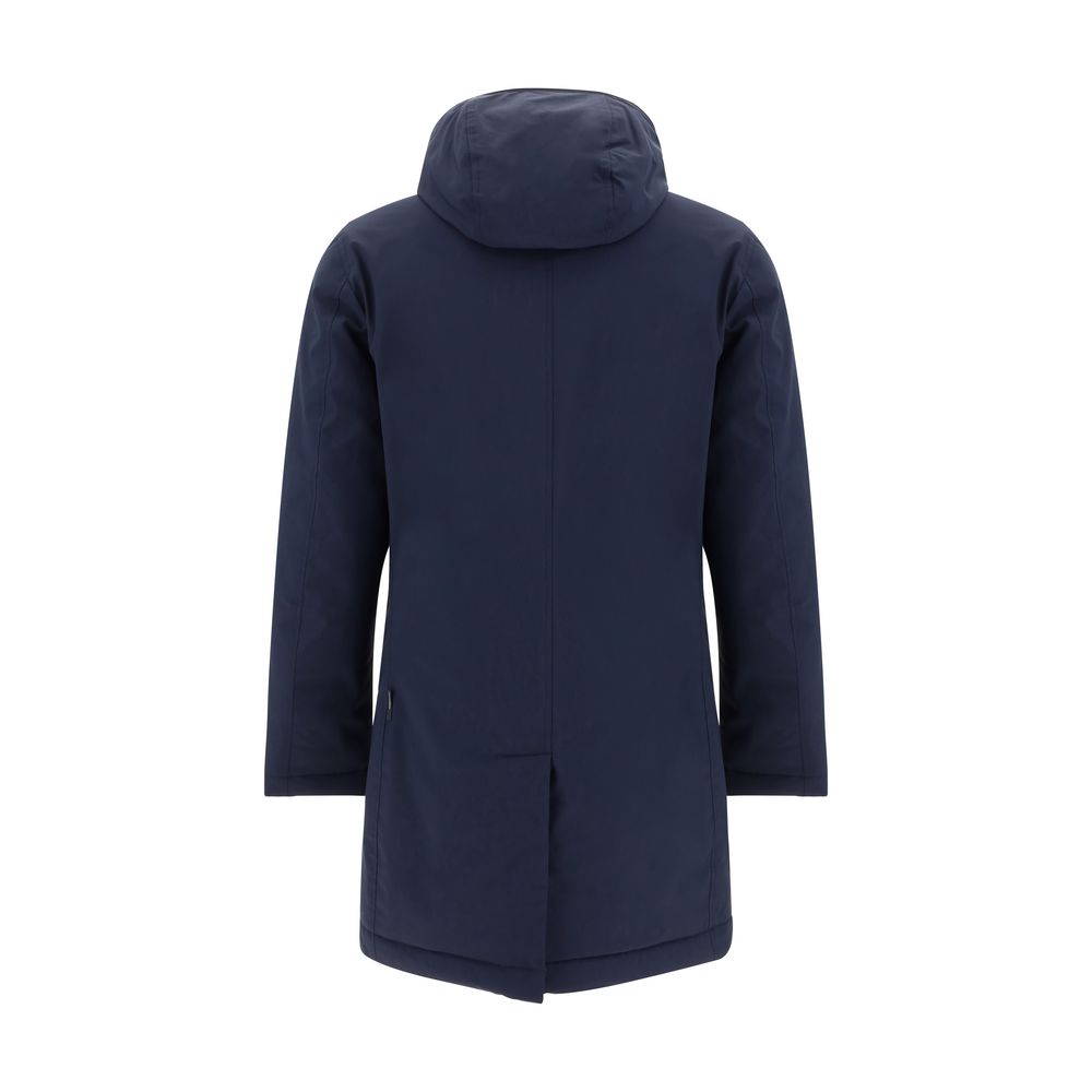 Blue Polyester Coat