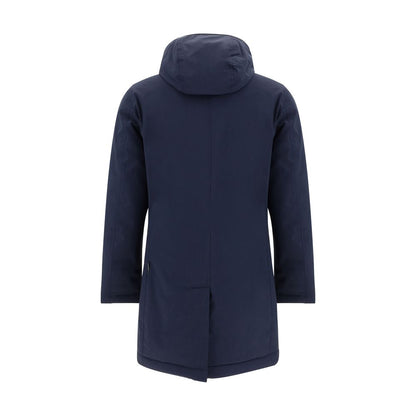 Blue Polyester Coat