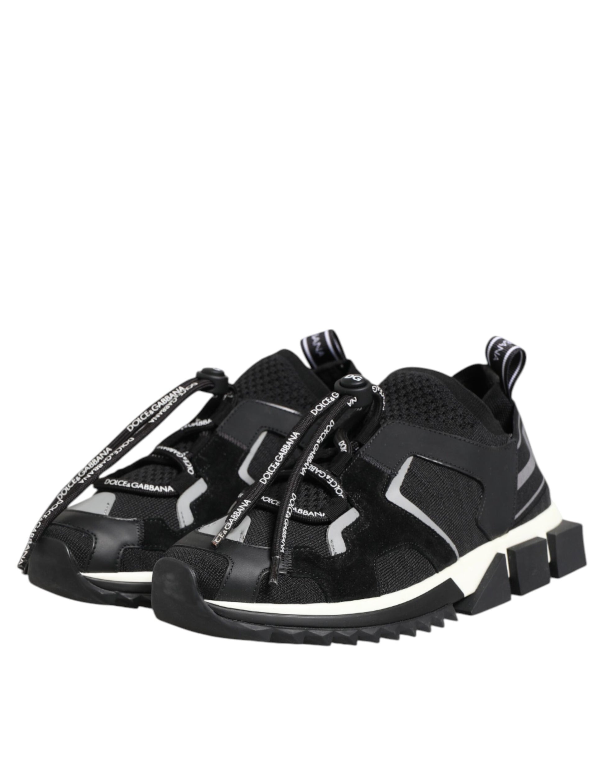 Black White Logo Sorrento Sneakers Shoes