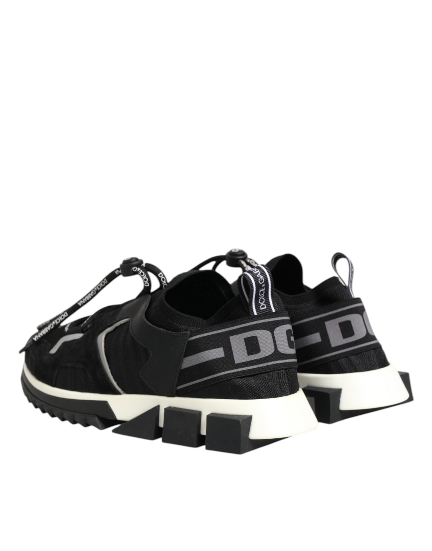 Black White Logo Sorrento Sneakers Shoes