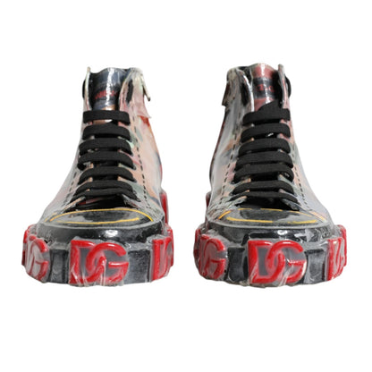 Multicolor Camouflage High Top Sneakers Shoes
