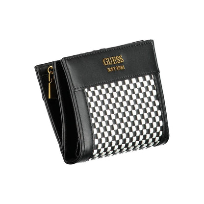Black Polyurethane Women Wallet