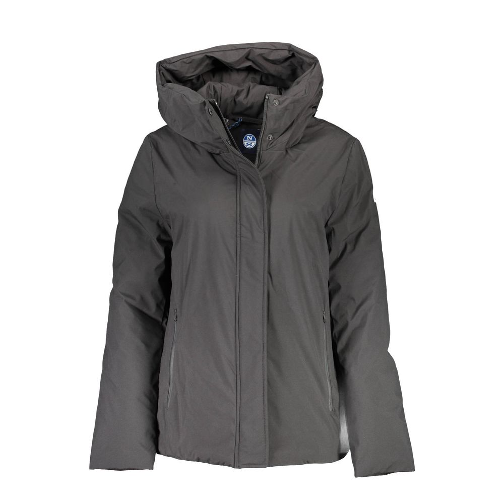 Black Polyester Women's Jacket