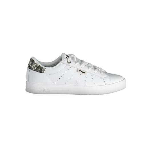 White Polyester Sneaker