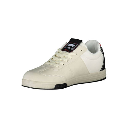 White Polyester Sneaker